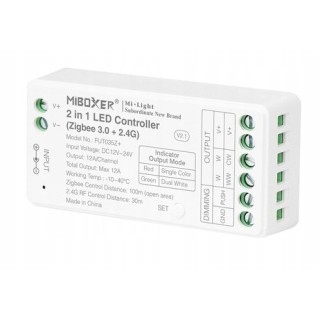 MiBoxer FUT035Z+ Sterownik LED 2w1 MONO/CCT Zigbee 3.0 12A, TUYA,