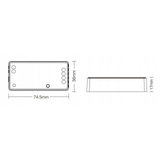 MiBoxer LC2-RF Sterownik CCT LED Tunable White 2.4GHz RF Milight