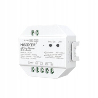 MiBoxer TRI-C1 Ściemniacz Dimmer AC 100-240V 2.4GHz RF Push 0-100% 150/300W