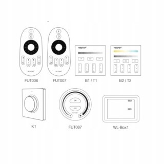 MiBoxer TRI-C1 Ściemniacz Dimmer AC 100-240V 2.4GHz RF Push 0-100% 150/300W