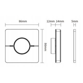 Miboxer K0s-B obrotowy Pilot 4-STREFY SCENY MONO/CCT 2,4GHz czarny
