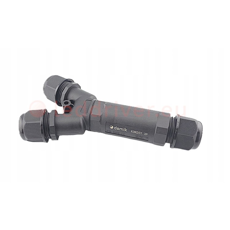 DAMIK KON25Y 3PIN IP68 Wodoodporne złącze hermetyczne bezśrubowe 450V