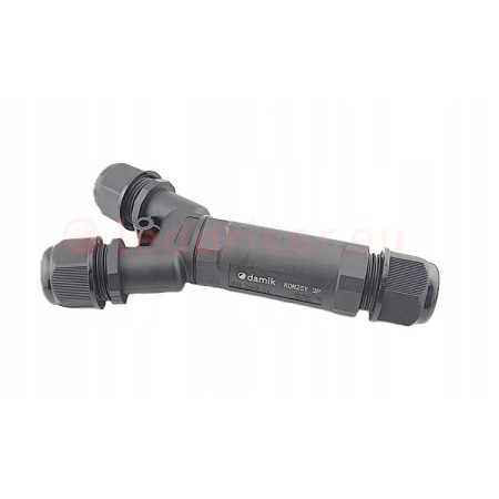 DAMIK KON25Y 3PIN IP68 Wodoodporne złącze hermetyczne bezśrubowe 450V