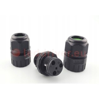DAMIK KON16 ZŁĄCZE HERMETYCZNE KABLOWE MUFA IP68 17,5A 450V 3pin 0,5-1,5mm2