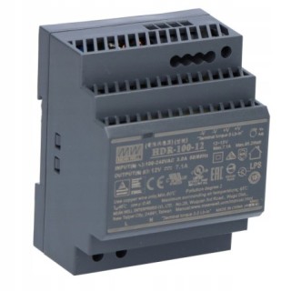 Zasilacz led na szynę DIN RAIL MEAN WELL HDR-100-12
