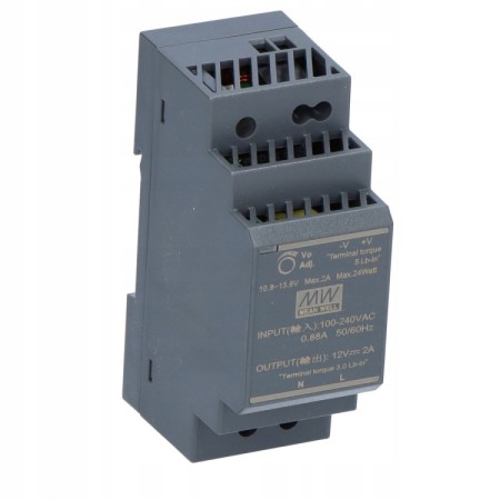 Zasilacz led na szynę DIN RAIL MEAN WELL HDR-30-12