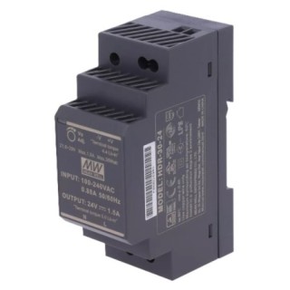 Zasilacz led na szynę DIN RAIL MEAN WELL HDR-30-24
