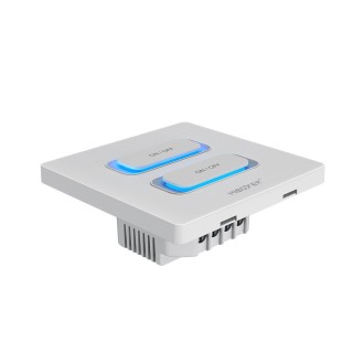 MiBoxer ESW2-W inteligentny przełącznik LED 2-GANG WiFi 2.4GHz Tuya biały