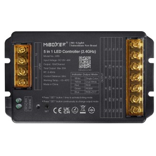 MiBoxer HR5 Kontroler sterownik do LED 5w1 30A 12-48V RGBW RGB+CCT MiLight