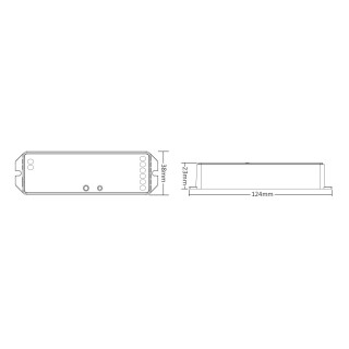 MiBoxer LS2 sterownik LED 5w1 2.4GHz RF CCT Mono RGB RGBW RGB+CCT Milight