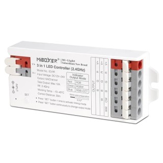 MiBoxer E3-RF sterownik LED 3w1 (RGB RGBW RGB+CCT) 2.4GHz RF Szybkozłączka
