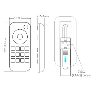 SkyDance RT7 Pilot RF LED CCT CW/WW 4-Strefowy GW5