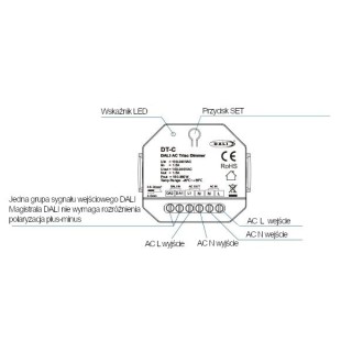 SkyDance DT-C (DT4) Triac DALI 100-240VAC Dimmer ściemniacz 150–360W DALI-2