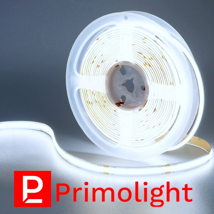 Primolight Taśma LED COB 24V 6000K 10W/m 320led/m 1000-1100lm/m S8 IP20 5m