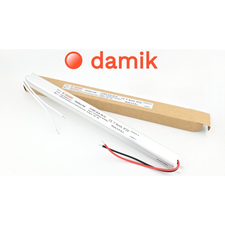Zasilacz do taśm LED DAMIK SLS 36-12 Slim 12V 36W (3 A), 100-240V