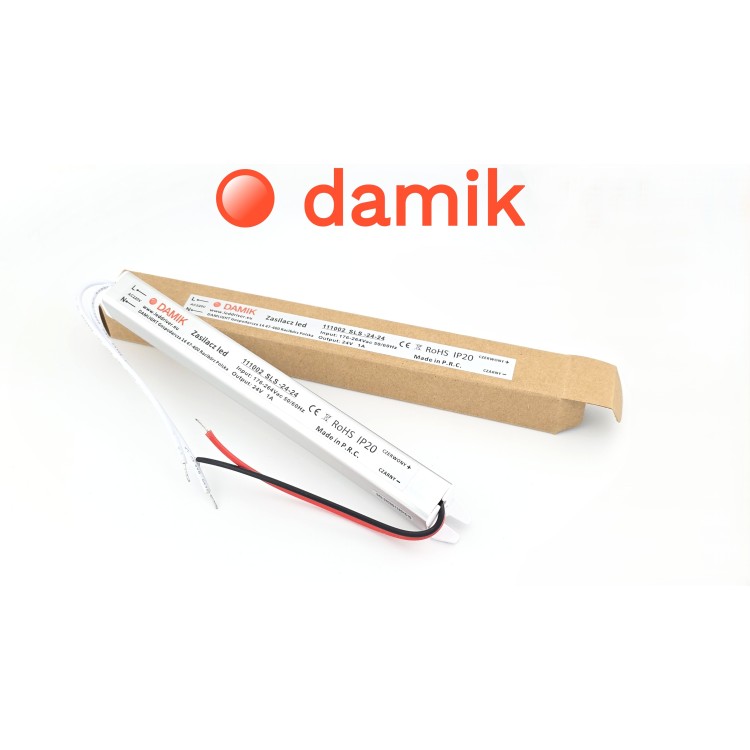 Zasilacz do taśm LED 24V 24W Ultra Slim 24V 24W 1A, 100-240V