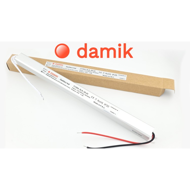 Zasilacz do taśm LED DAMIK SLS 36-24 Slim 24V 36W (1,5 A), 100-240V