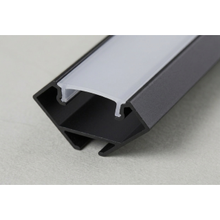 PrimoLight Profil aluminiowy narożny 18x18mm srebrny klosz mleczny 2m