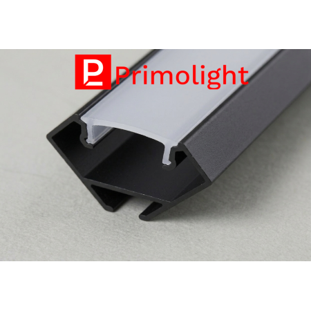 PrimoLight Profil aluminiowy narożny 18x18mm srebrny klosz mleczny 2m
