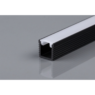 PrimoLight Aluminum profile high black - leddriver.eu