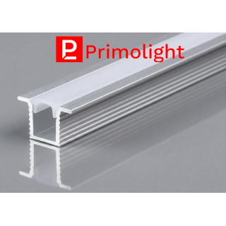 PrimoLight Profil aluminiowy wpuszczany 13x9mm srebrny klosz mleczny 2m