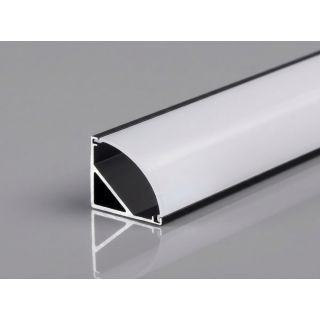 PrimoLight Profil aluminiowy LED narożny czarny - leddriver.eu