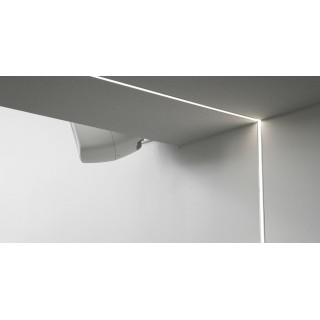 PrimoLight Profil aluminiowy podtynkowy 15x12mm srebrny klosz mleczny 2m