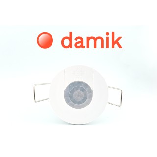 DAMIK IBIS 117360W Czujnik ruchu PIR podtynkowy 360° 800W Biały