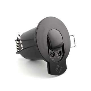 DAMIK IBIS 117360B Czujnik ruchu PIR podtynkowy 360° 800W CZARNY