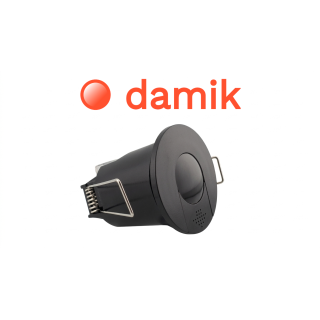 DAMIK IBIS 117360B Czujnik ruchu PIR podtynkowy 360° 800W CZARNY