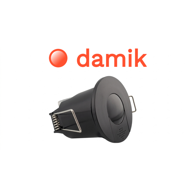 DAMIK IBIS 117360B Czujnik ruchu PIR podtynkowy 360° 800W CZARNY