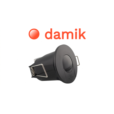 DAMIK IBIS 117360B Czujnik ruchu PIR podtynkowy 360° 800W CZARNY