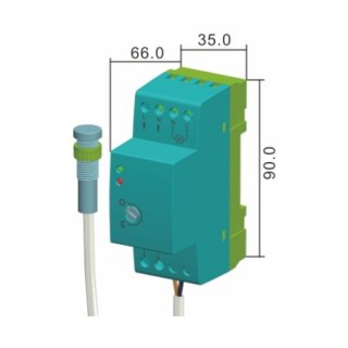 DAMIK BAT 115100 Czujnik zmierzchu na szynę DIN 3000W sonda zewnętrzna IP65