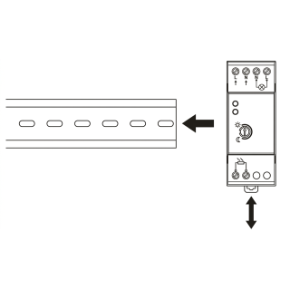DAMIK BAT 115100 Czujnik zmierzchu na szynę DIN 3000W sonda zewnętrzna IP65