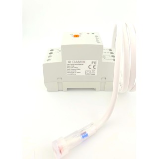DAMIK BAT 115100 Czujnik zmierzchu na szynę DIN 3000W sonda zewnętrzna IP65