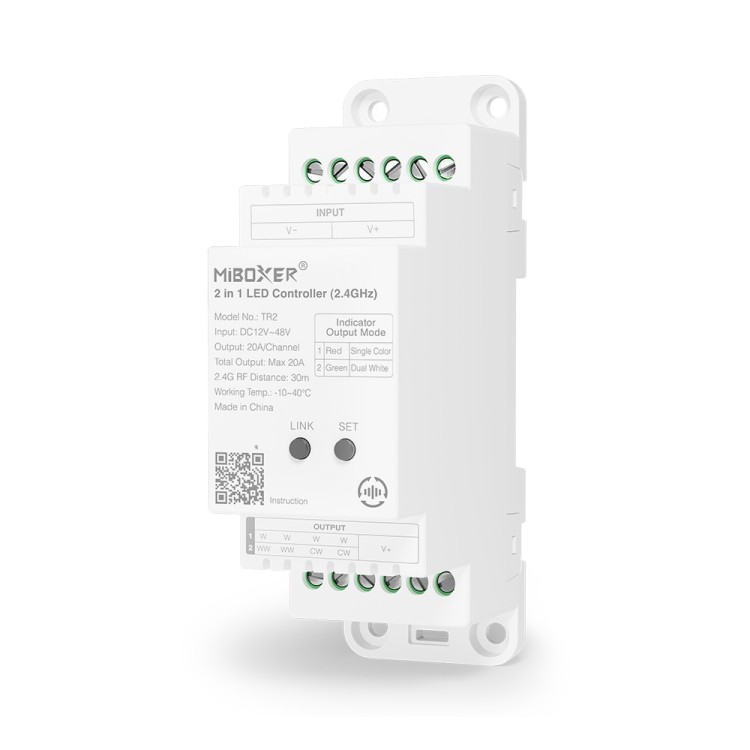 Sterownik LED MiBoxer TR2 na szynę DIN- leddriver.eu