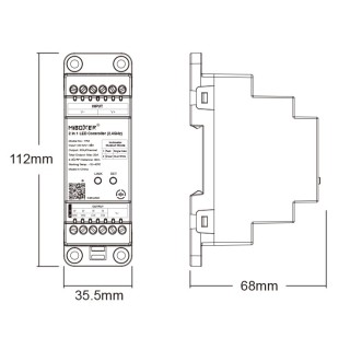 Sterownik LED MiBoxer TR2 na szynę DIN- leddriver.eu