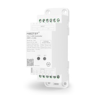 Sterownik LED MiBoxer TW2 na szynę DIN- leddriver.eu