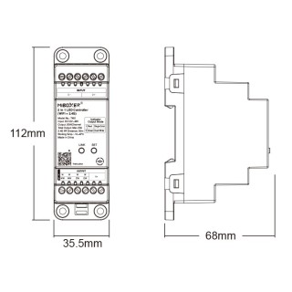 Sterownik LED MiBoxer TW2 na szynę DIN- leddriver.eu