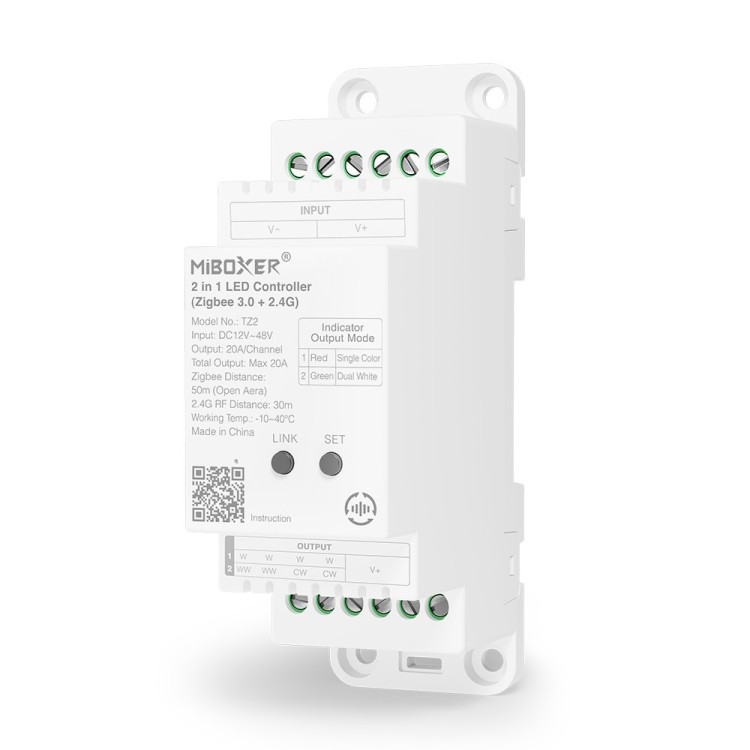 Sterownik LED MiBoxer TZ2 na szynę DIN- leddriver.eu