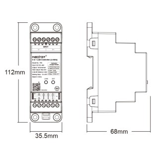MiBoxer TR5 DIN Rail LED Controller - leddriver.eu