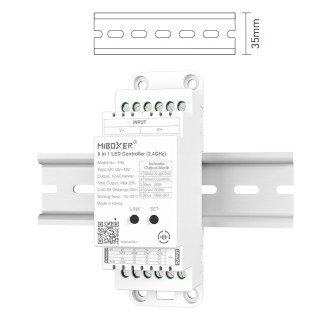 MiBoxer TR5 DIN Rail LED Controller - leddriver.eu