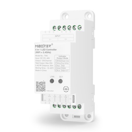 Sterownik LED MiBoxer TW5 na szynę DIN- leddriver.eu