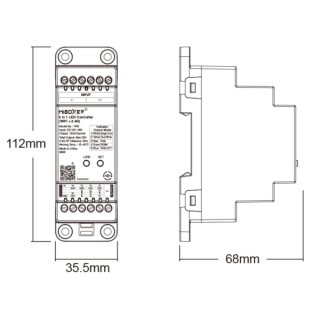Sterownik LED MiBoxer TW5 na szynę DIN- leddriver.eu
