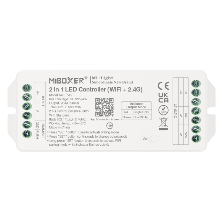 MiBoxer PW2 Sterownik Do Taśm LED - leddriver.eu