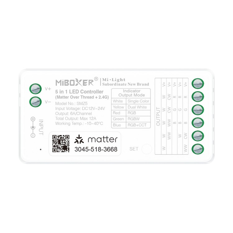 MiBoxer SMZ5 5in1 Matter over Thread LED controller - leddriver.eu