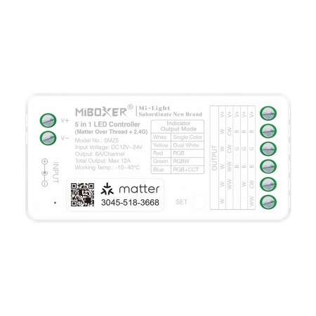 MiBoxer SMZ5 5in1 Matter over Thread LED controller - leddriver.eu