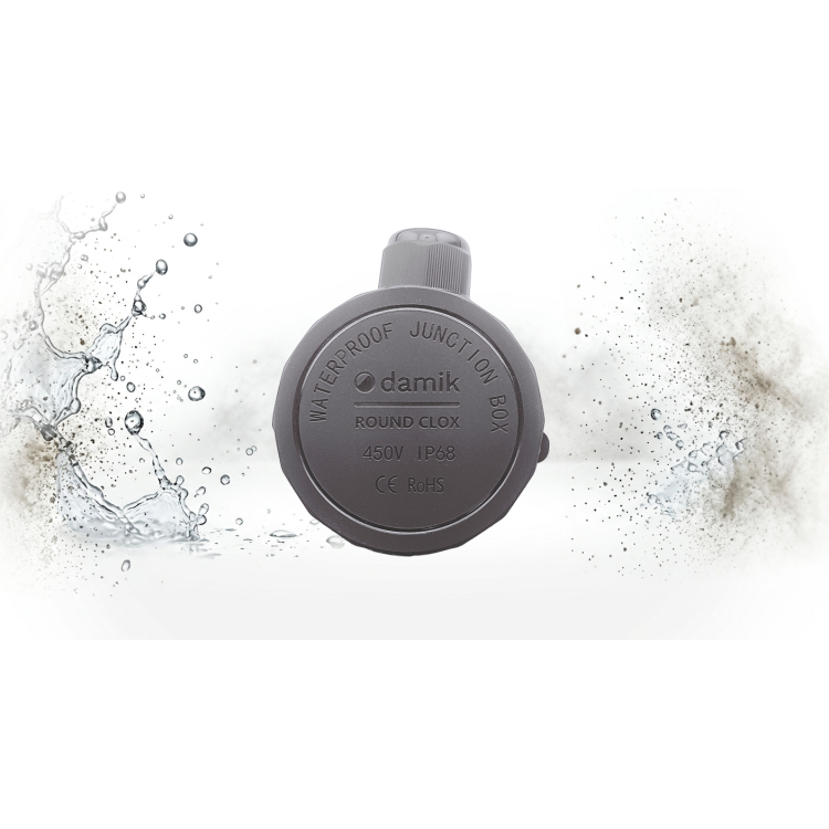 DAMIK ROUND CLOX 01T – IP68 450V  Puszka Łączeniowa Hermetyczna Okrągła