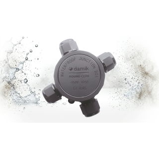 DAMIK ROUND CLOX 04TB IP68 450V Puszka Łączeniowa Hermetyczna Czterodrożna X