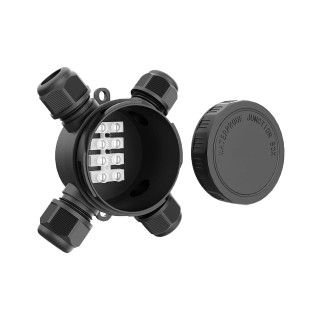 DAMIK ROUND CLOX 04TB IP68 450V Puszka Łączeniowa Hermetyczna Czterodrożna X